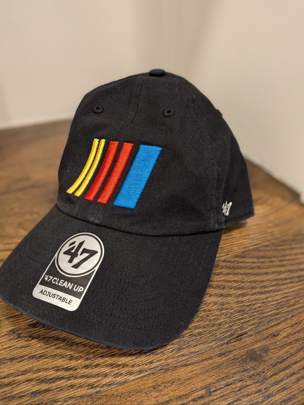 ’NASCAR ’47 Brand Black Clean Up Adjustable Hat 🏁